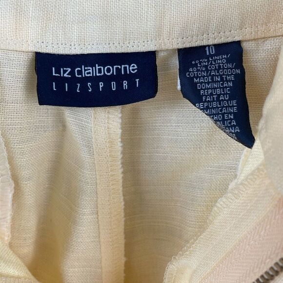 NWT Liz Claiborne Linen Blend Shorts Size 10 - Picture 4 of 6